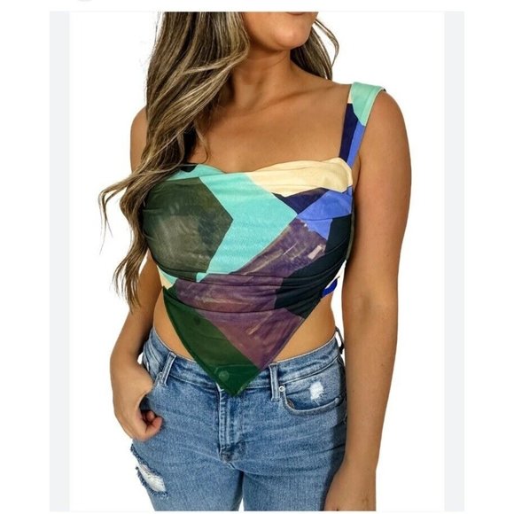 Miaou x Paloma Elsesser Tati Top Abstraction Mesh - Picture 2 of 5